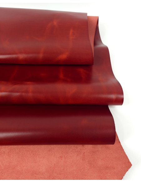 Red Clay Napoli Full Grain Pull Up Round Sturdy Leather