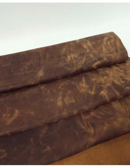 Bran Crazy Horse Vintage Pull Up Rustic Leather