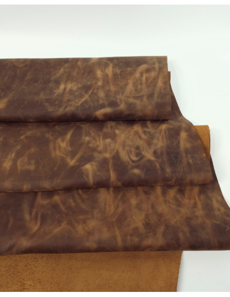 Bran Crazy Horse Vintage Pull Up Rustic Leather