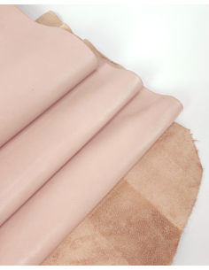 Cloud Pink Portovenere Liquid Shine Smooth Elegant Full Grain Premium Soft Nappa Leather 2