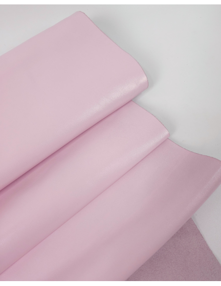 Primrose Pink Portovenere Liquid Shine Smooth Elegant Full Grain Premium Soft Nappa Leather