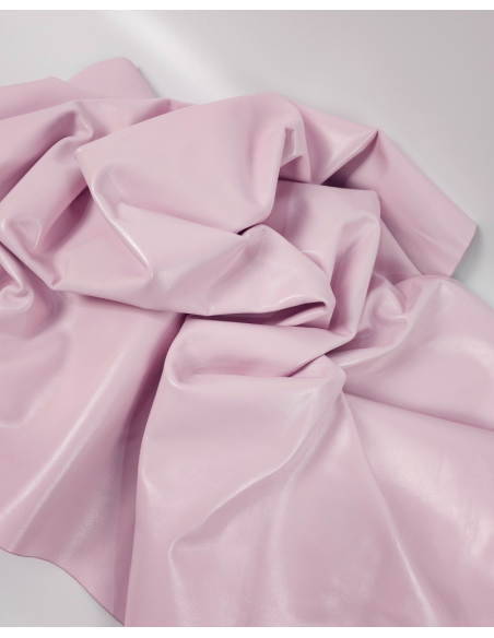 Primrose Pink Portovenere Liquid Shine Smooth Elegant Full Grain Premium Soft Nappa Leather