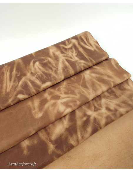 Mocha Mousse Crazy Horse Vintage Pull Up Rustic Leather