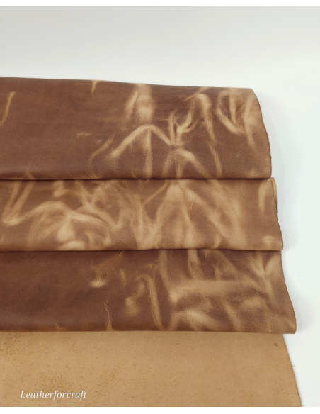 Mocha Mousse Crazy Horse Vintage Pull Up Rustic Leather
