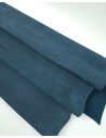 Indian Teal Vio Embossed Milled Very Soft Nubuck Leather