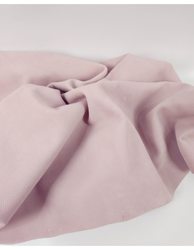 Mauve Chalk Vio Embossed Milled Very Soft Nubuck Leather