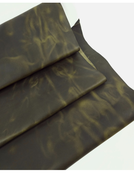 Military Olive Arizona Vintage Pull Up Rustic Leather