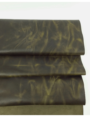 Military Olive Arizona Vintage Pull Up Rustic Leather