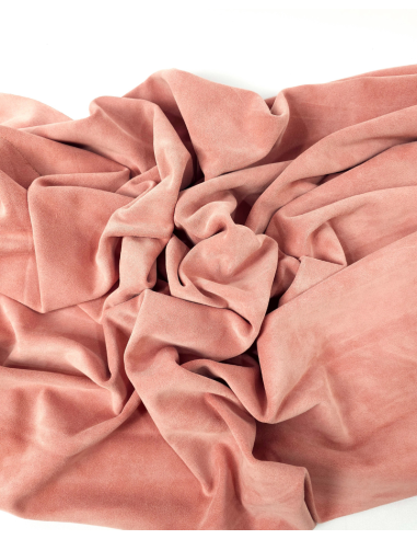 Dusty Peach Arenal Soft Suede Leather