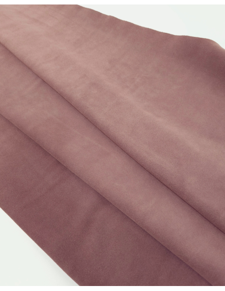 Dusty Purple Arenal Soft Vitello Suede Leather