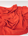 Mandarin Red Arenal Soft Vitello Suede Leather