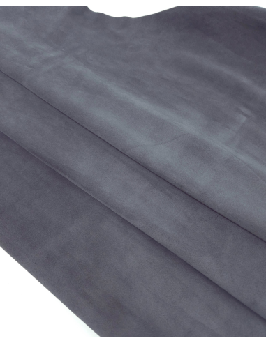 Smoked Pearl Arenal Soft Vitello Suede Leather
