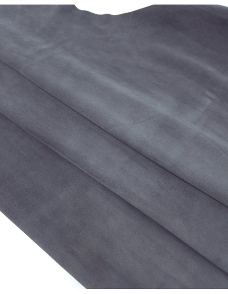 Smoked Pearl Arenal Soft Vitello Suede Leather