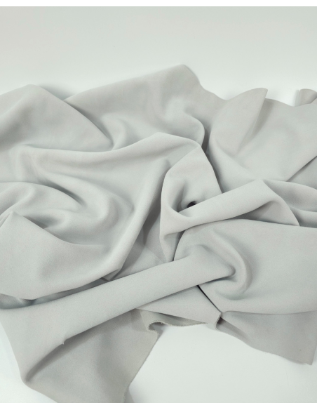 Vaporous Gray Berlin Lux Soft Suede Leather