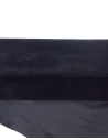Jet Black Stretch Flexible Premium Doubleface Soft Suede Leather