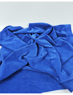 Lapis Blue Arenal Soft Vitello Suede Leather