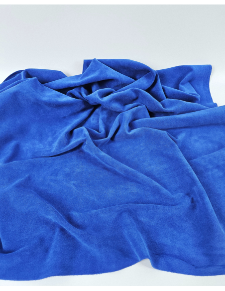 Lapis Blue Arenal Soft Vitello Suede Leather