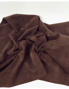 Shaved Chocolate Arenal Soft Vitello Suede Leather