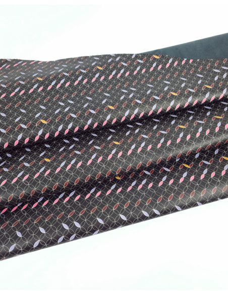 Black Sphere Printed Leather