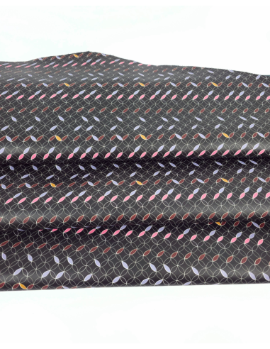 Black Sphere Printed Leather
