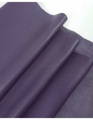 Mulled Grape Dominica Waterproof Pebble Dollar Print Round Body Full Grain Natural Full Dyed Thick Leather