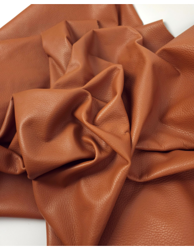 Amber Brown Bali Sporty Dollar Print Round Natural Full Dyed Leather