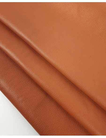 Amber Brown Bali Sporty Dollar Print Round Natural Full Dyed Leather