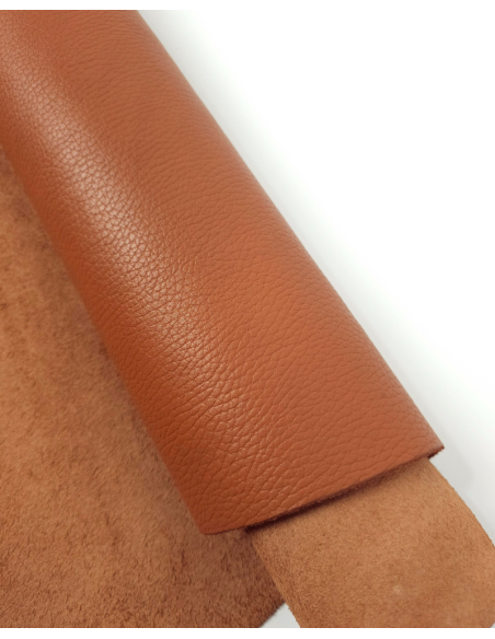 Amber Brown Bali Sporty Dollar Print Round Natural Full Dyed Leather