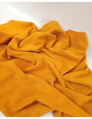 Cadmium Yellow Berlin Lux Soft Suede Leather