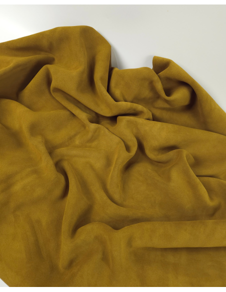 Ecru Olive Berlin Waterproof Suede Leather