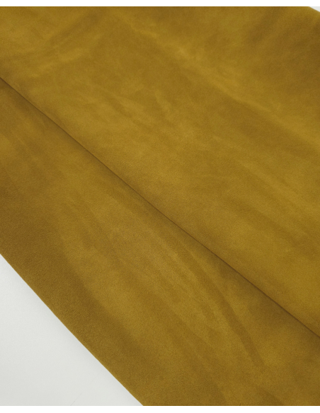 Ecru Olive Berlin Waterproof Suede Leather