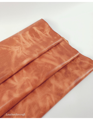 Coral Gold Ciclone Hot Pull Up Semi Shine Leather