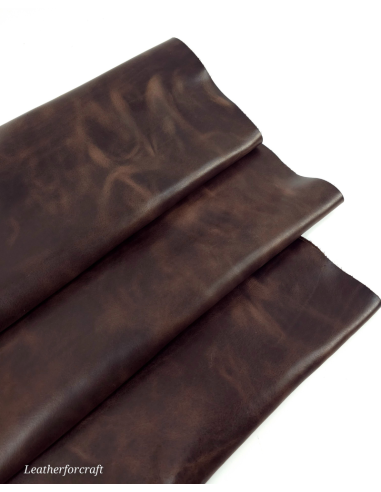 Chocolate Fondant Ciclone Hot Pull Up Semi Shine Leather