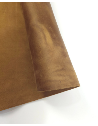 Bronze Brown Crazy Horse Vintage Pull Up Rustic Thick Leather (2.0/2.2 mm)