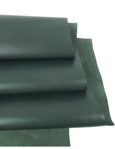 Deep Forest Pallermo Bicolor Full Grain Fine Semi Shine Aniline Leather