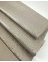Platino Pitonato Embossed Metallic Amazing Relief Snake Leather