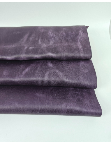 Mulled Grape Houston Distressed Antique Vintage Look Leather