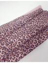 Pale Lilac Leopard Acid Printed Soft Leather