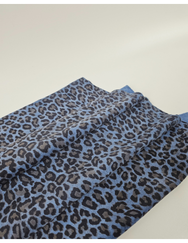 Provence Leopard Acid Printed Soft  Leather