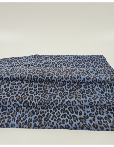 Provence Leopard Acid Printed Soft  Leather