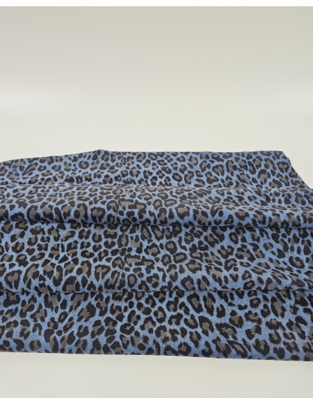 Provence Leopard Acid Printed Soft  Leather