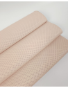 Pastel Rose Tan Perforated Soft Leather