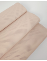 Pastel Rose Tan Perforated Soft Leather