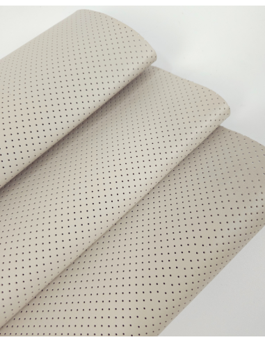 Pumice Stone Perforated Soft Leather