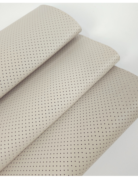 Pumice Stone Perforated Soft Leather