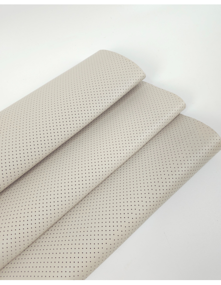Pumice Stone Perforated Soft Leather