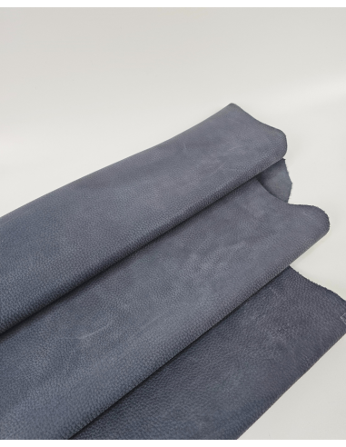 Grisaille Vio Embossed Milled Very Soft Nubuck Leather