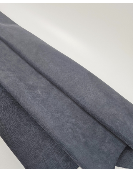 Grisaille Vio Embossed Milled Very Soft Nubuck Leather