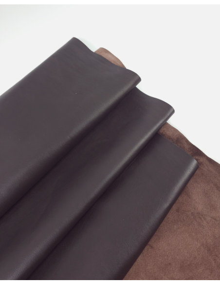 Black Coffee Cecina Natural Full Grain Premium Soft Nappa Leather