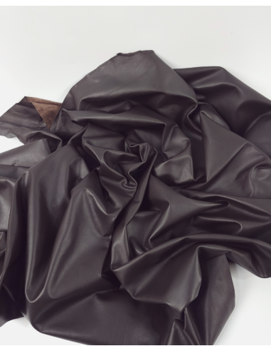 Black Coffee Cecina Natural Full Grain Premium Soft Nappa Leather